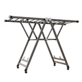 NNEAGS 1.4m Portable Wing Shape Clothes Drying Rack Foldable Space-Saving Laundry Holder-0