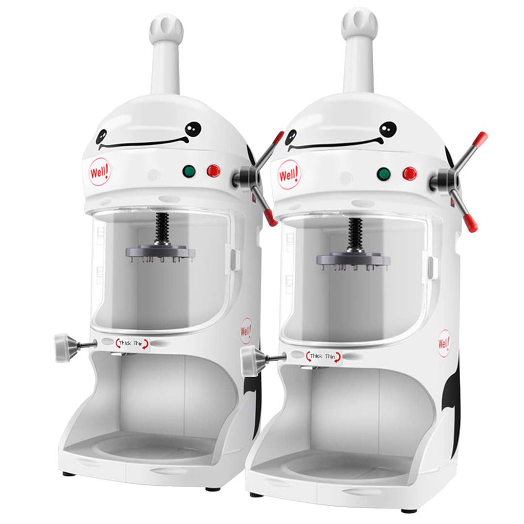NNEAGS 2X 350W Ice Shaver Crusher Machine Automatic Snow Cone Maker-0