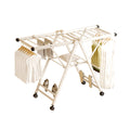 NNEAGS 140cm Portable Wing Shape Clothes Drying Rack Foldable Space-Saving Laundry Holder-0