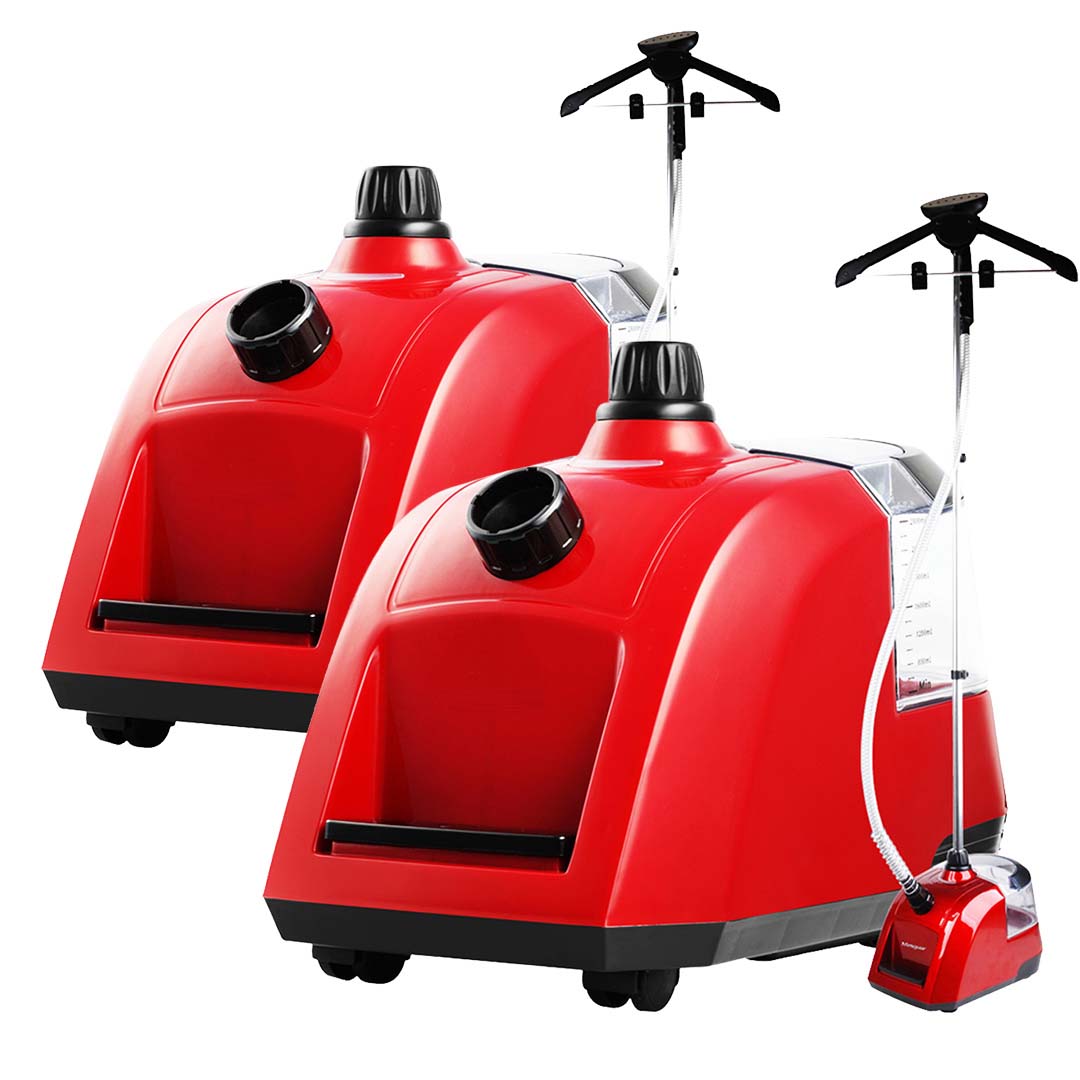 NNEAGS 2X Garment Steamer Portable Cleaner Steam Iron 80MINS Red-0