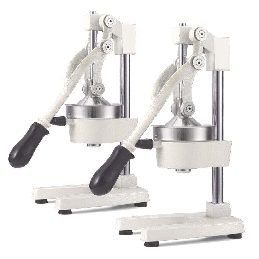 NNEAGS 2X Manual Juicer Hand Press Juice Extractor Squeezer Orange Citrus White-0