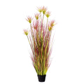 NNEAGS 150cm Purple-Red Artificial Indoor Potted Papyrus Plant Tree Fake Simulation Decorative-0