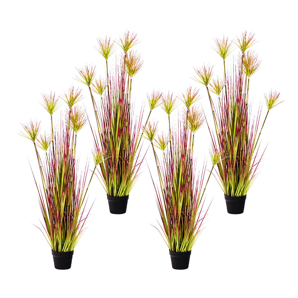 NNEAGS 4X 120cm Green Artificial Indoor Potted Papyrus Plant Tree Fake Simulation Decorative-0