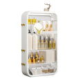 NNEAGS White Multi Tier Cosmetic Storage Rack Bathroom Vanity Tray Display Stand Organiser-0