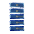 NNEAGS 5X 100x22 Blue Microfiber Flat Mop Floor Cleaning Pads Rotating Dust Remover-0
