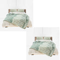 NNEAGS 2X 200cm Light Green Fuzzy Super Soft and Cozy Fluffy Throw Blanket-0
