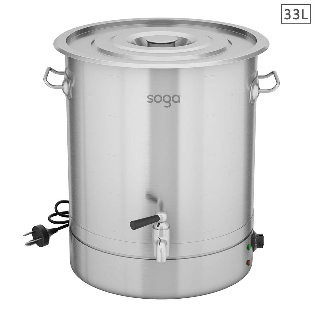 NNEAGS 33L Stainless Steel URN Water Boiler  2200W-0