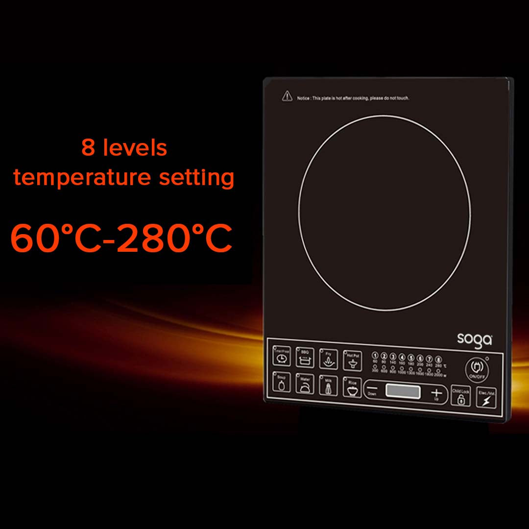 NNEAGS Cooktop Electric Smart Induction Cook Top Portable Kitchen Cooker Cookware-1