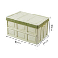 NNEAGS 4X 30L Collapsible Car Trunk Storage Multifunctional Foldable Box Green-0