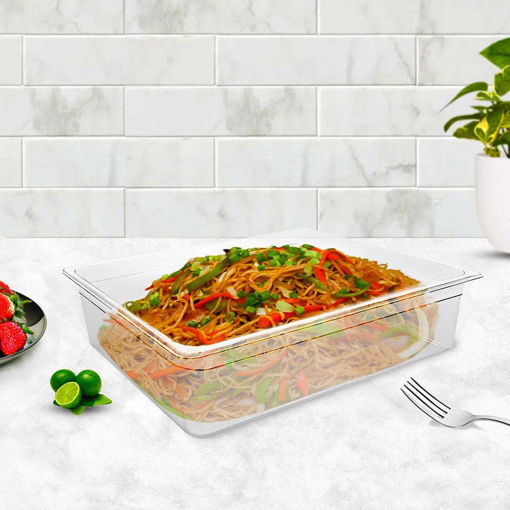 NNEAGS 150mm Clear Gastronorm GN Pan 1/1 Food Tray Storage Bundle of 4-1
