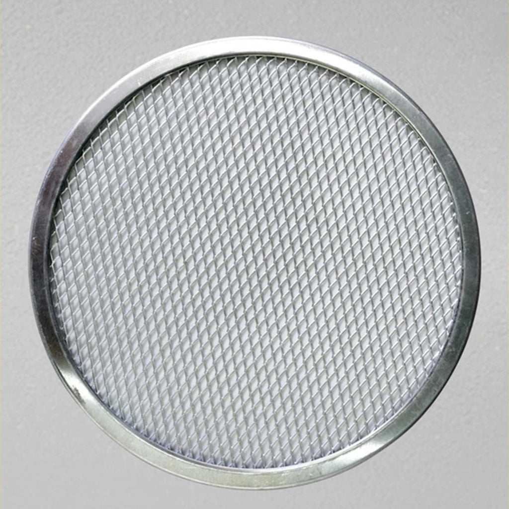 NNEAGS 6X 8-inch Round Seamless Aluminium Nonstick Grade Pizza Screen Baking Pan-1