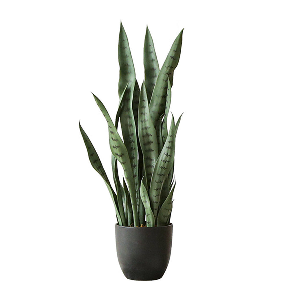 NNEAGS 2X 97cm Artificial Indoor Snake Sansevieria Plant Fake Decoration Tree Flower Pot-1