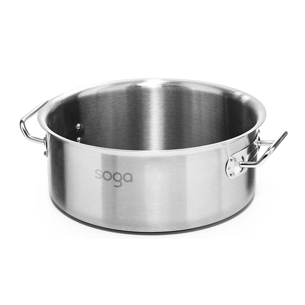 NNEAGS Dual Burners Cooktop Stove, 14L and 17L Stainless Steel Stockpot Top Grade Stock Pot-2