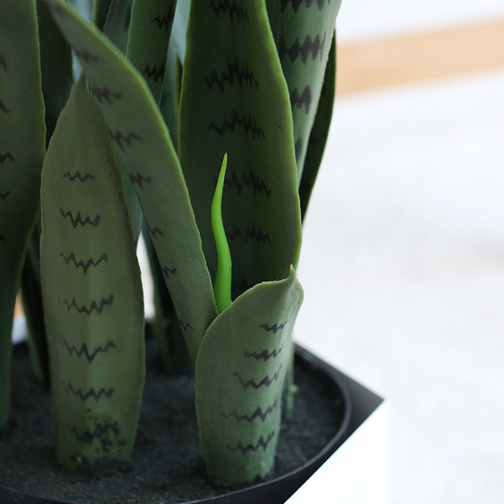 NNEAGS 2X 97cm Artificial Indoor Snake Sansevieria Plant Fake Decoration Tree Flower Pot-2