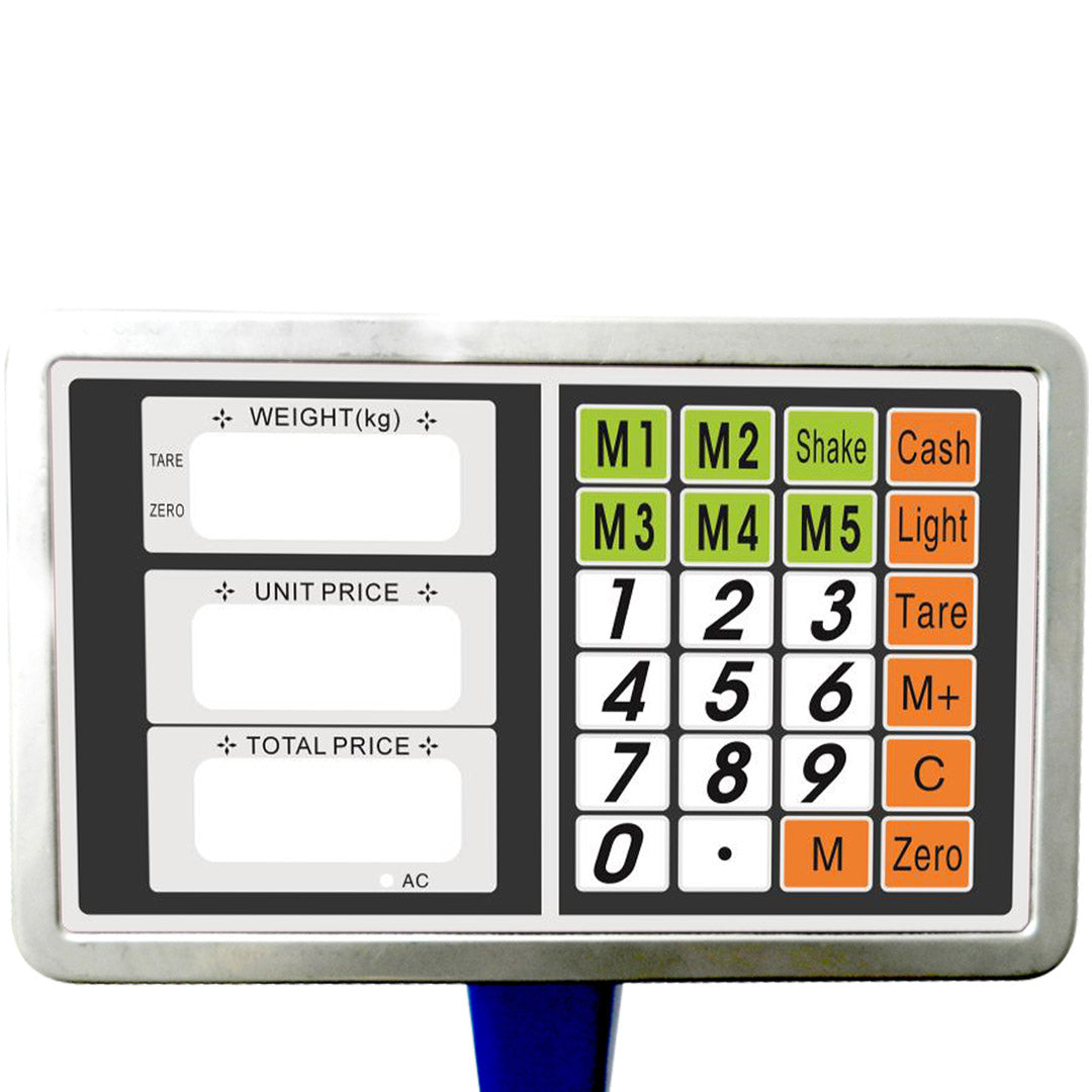 NNEAGS 4X 150kg Electronic Digital Platform Scale Computing Shop Postal Weight Blue-2