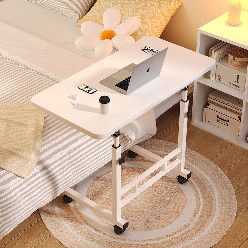 NNEAGS 2X 40x80cm White Bedside Table Movable Bedroom Desk Student Computer Table-2
