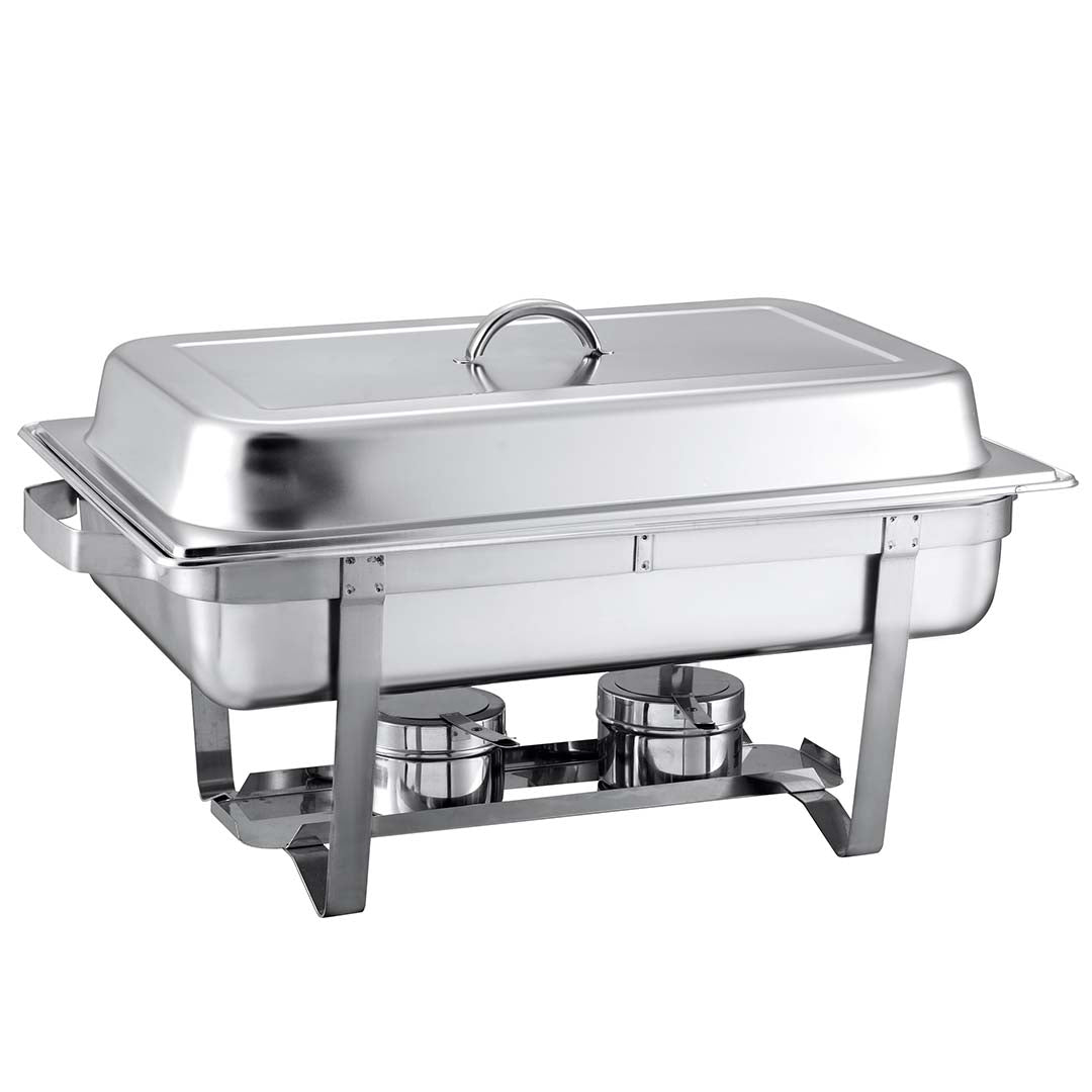 NNEAGS 4X 3L Triple Tray Stainless Steel Chafing Food Warmer Catering Dish-2