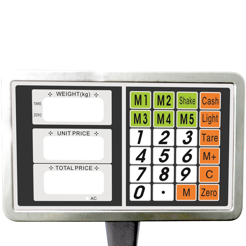 NNEAGS 2X 300kg Electronic Digital Platform Scale Computing Shop Postal Weight Black-2