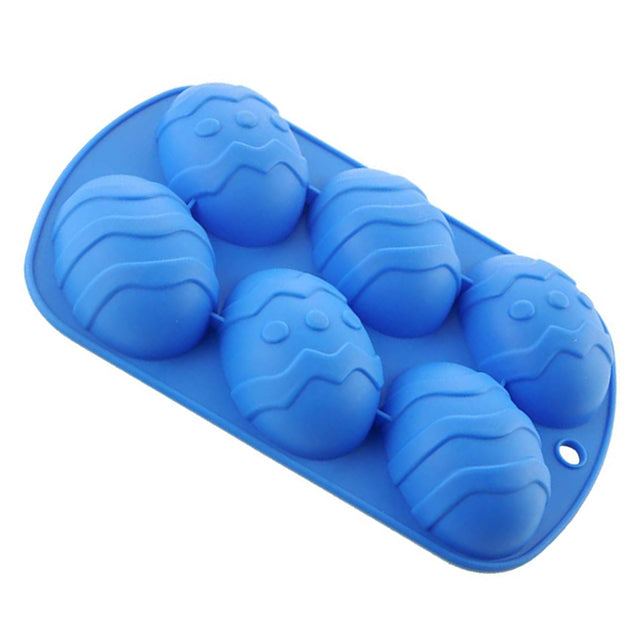 Silicone Baking Mold for Easter Egg Desserts (6 Cavities)