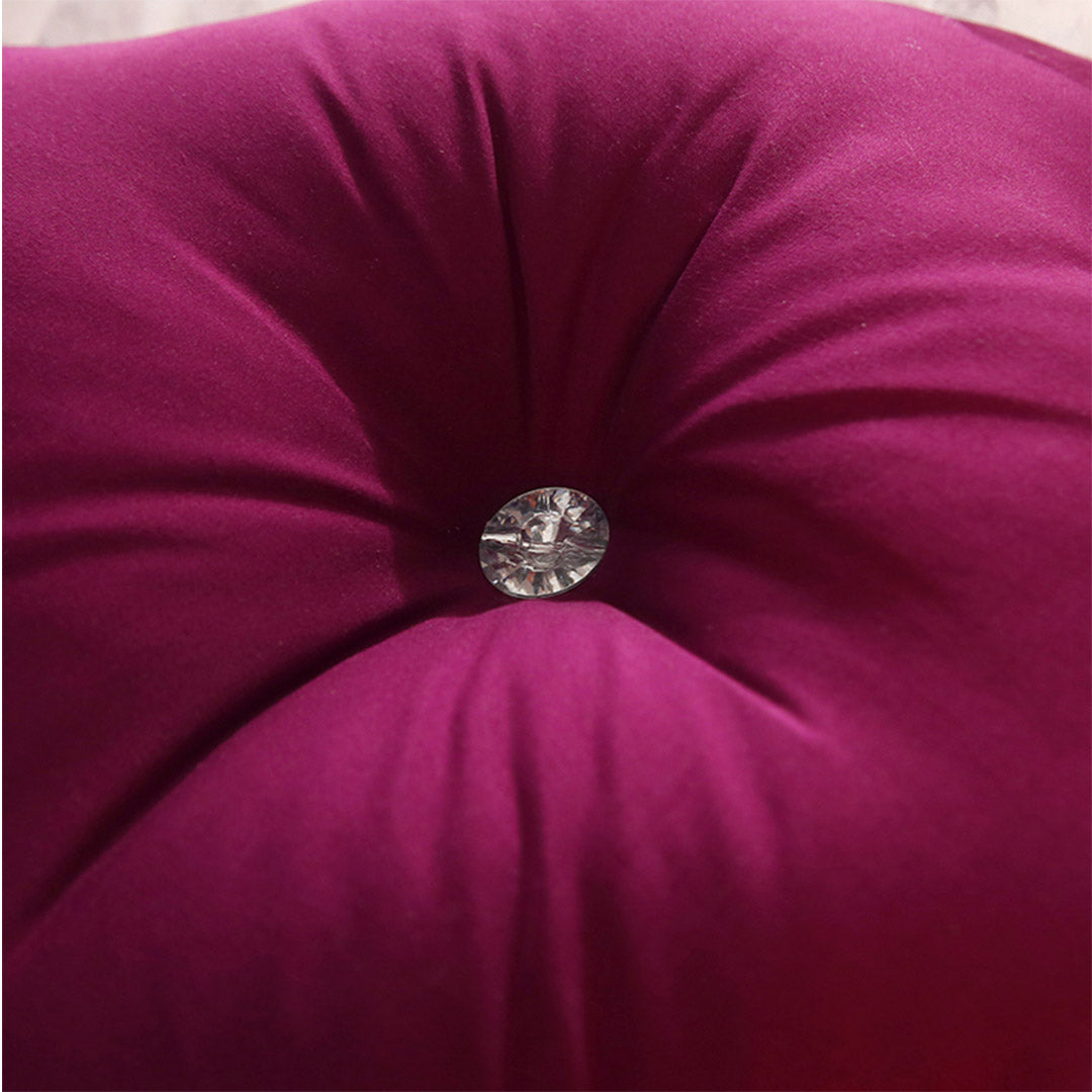 NNEAGS 4X 150cm Burgundy Princess Bed Pillow Headboard Backrest Bedside Tatami Sofa Cushion with Ruffle Lace Home Decor-3