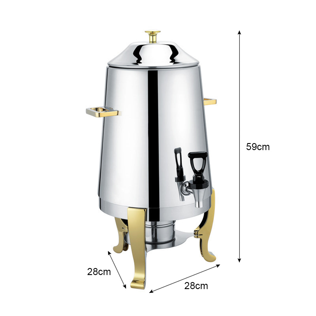 NNEAGS Stainless Steel Dispenser Beverage Juicer Commercial Buffet Drink Container Jug with Side Handles-3