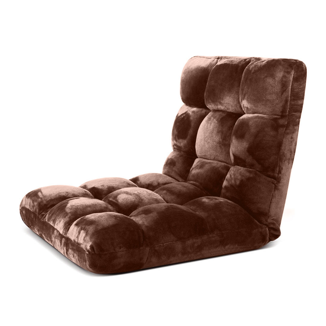 NNEAGS 2X Floor Recliner Folding Lounge Sofa Futon Couch Folding Chair Cushion Coffee-3