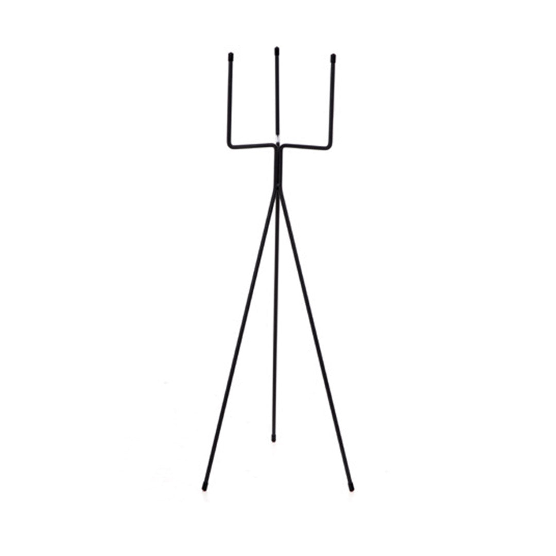 NNEAGS 80cm Tripod Flower Pot Plant Stand with Pink Flowerpot Holder Rack Indoor Display-3