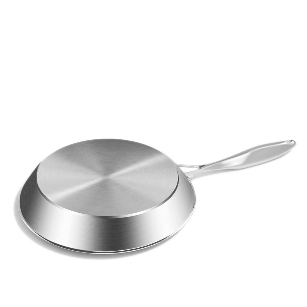 NNEAGS 36cm Stainless Steel Fry Pan Induction Cooking Pan with Helper Handle-4