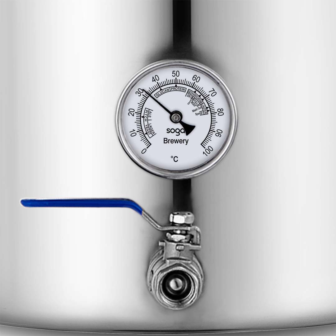 NNEAGS Stainless Steel Brewery Pot 33L 71L With Beer Valve 35CM 45CM-4
