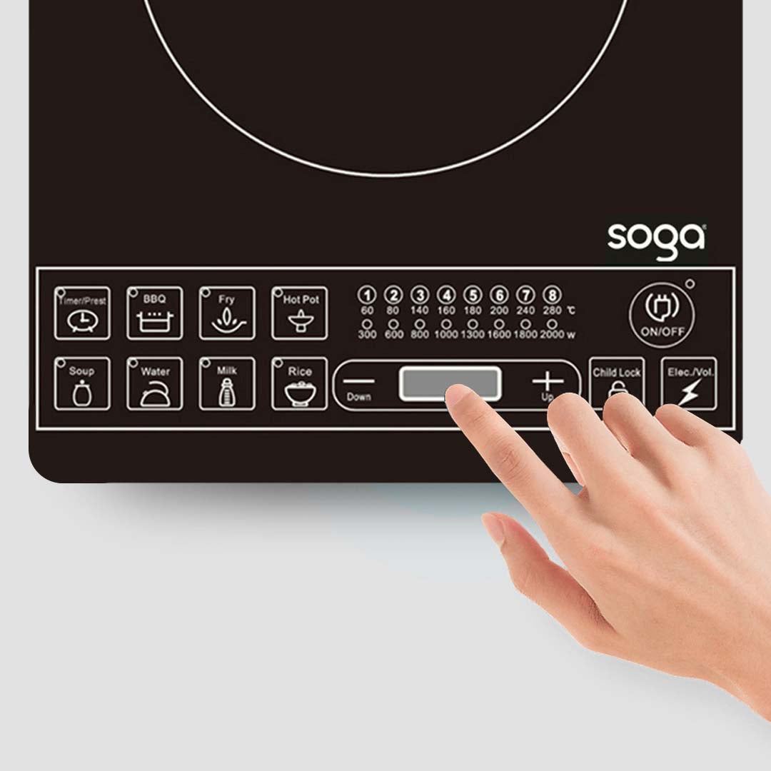 NNEAGS Cooktop Electric Smart Induction Cook Top Portable Kitchen Cooker Cookware-4
