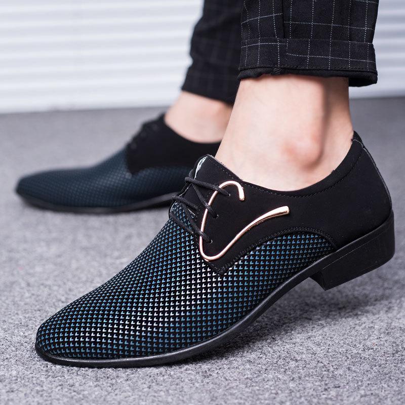 Men's Pointed Toe Leather Shoes for Cross-Border E-commerce