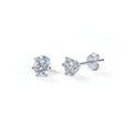 0.5 Carat Moissanite Stud Earrings – S925 Sterling Silver Six-Prong