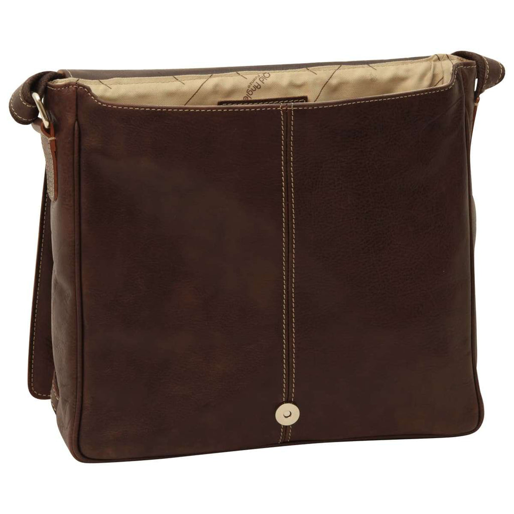 Lightweight Messenger Bag - Dark Brown-1