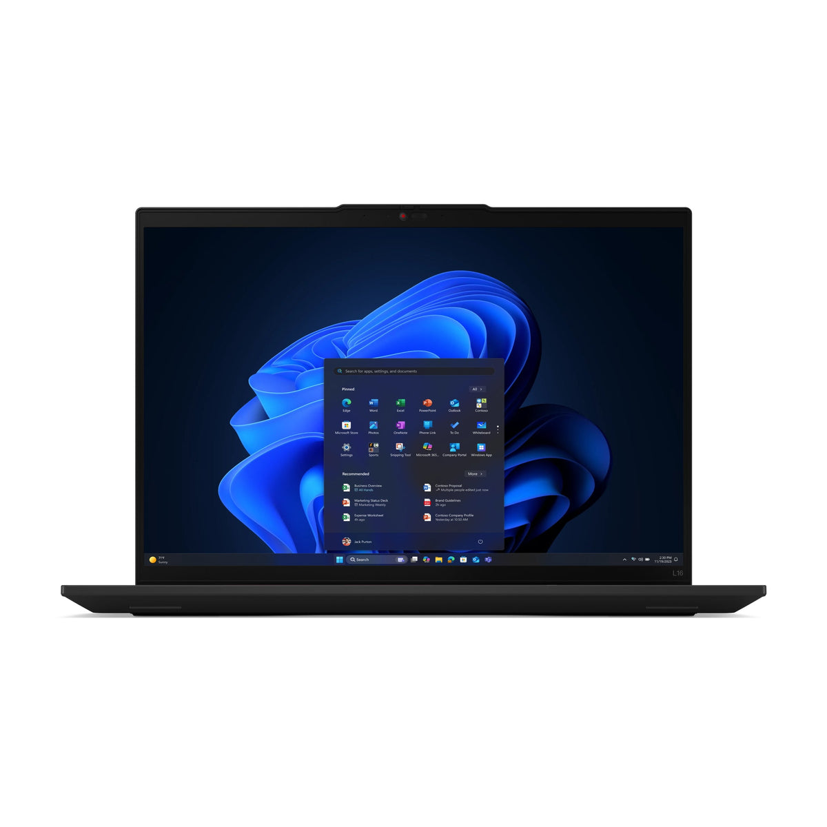 Lenovo ThinkPad L16 Gen 2 (AMD) Copilot+ PC AMD RyzenTM AI 5 340 Laptop 40.6 cm (16") WUXGA 16 GB DDR5-SDRAM 512 GB SSD Wi-Fi 7 (802.11be) Windows 11 Pro English Black