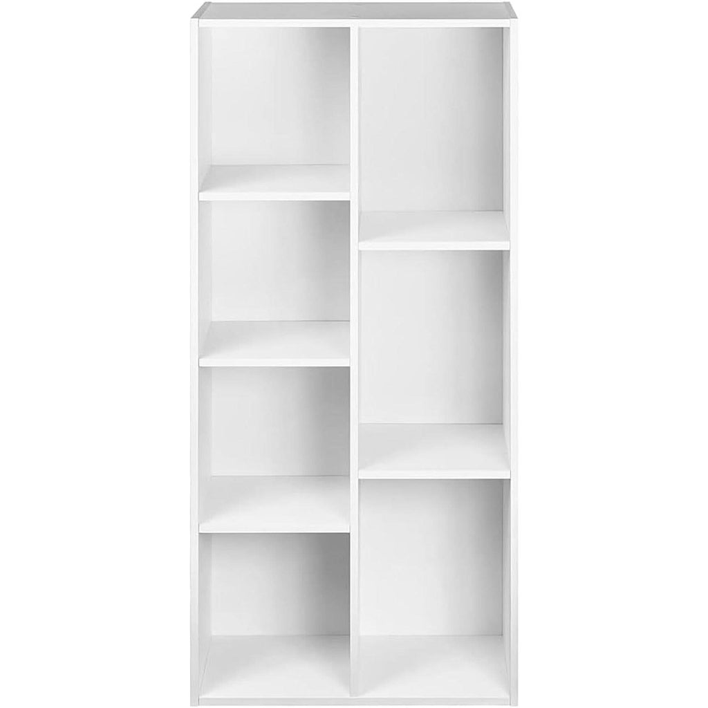 White 7 Cube Organizer Bookcase Storage Shelves Unit-3