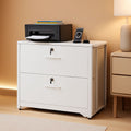 Lockable File Cabinet With Charging Station For Home Office-0