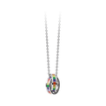 Rainbow Pride Couple Necklace in Titanium Steel