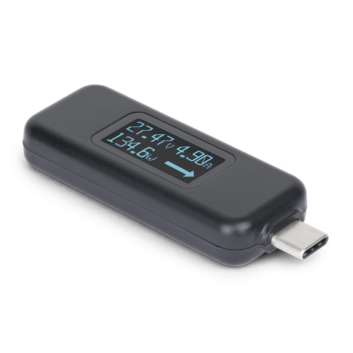 Star Tech USB-C Power Tester, Digital Multimeter, Bi-Directional Voltage and Current Meter, Up to 240W PD EPR, Portable USB-C Cable and Port Power Meter Tester