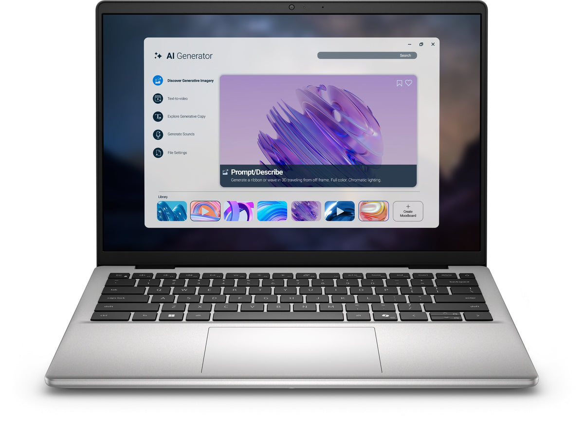 Dell Pro 14 Essential PV14255 AMD Ryzen 5 220 Laptop 35.6 cm (14") Full HD+ 16 GB DDR5-SDRAM 512 GB SSD Wi-Fi 6 (802.11ax) Windows 11 Pro Silver