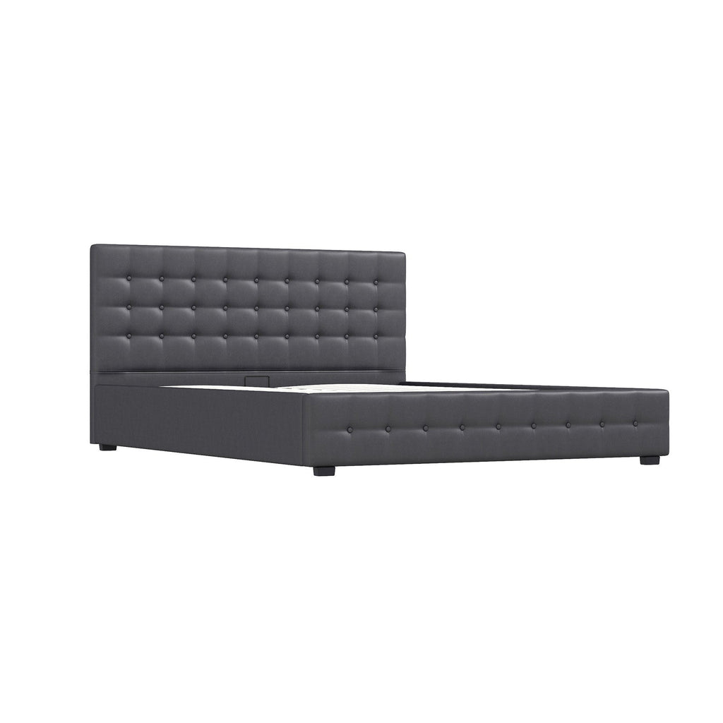NNEIDS Milano Decor Eden Gas Lift Bed - Dark Grey - Single-3