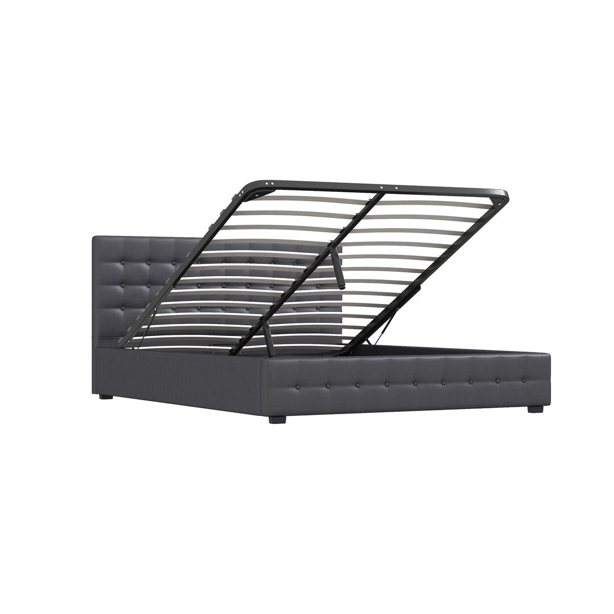 NNEIDS Milano Decor Eden Gas Lift Bed - Dark Grey - Single-4
