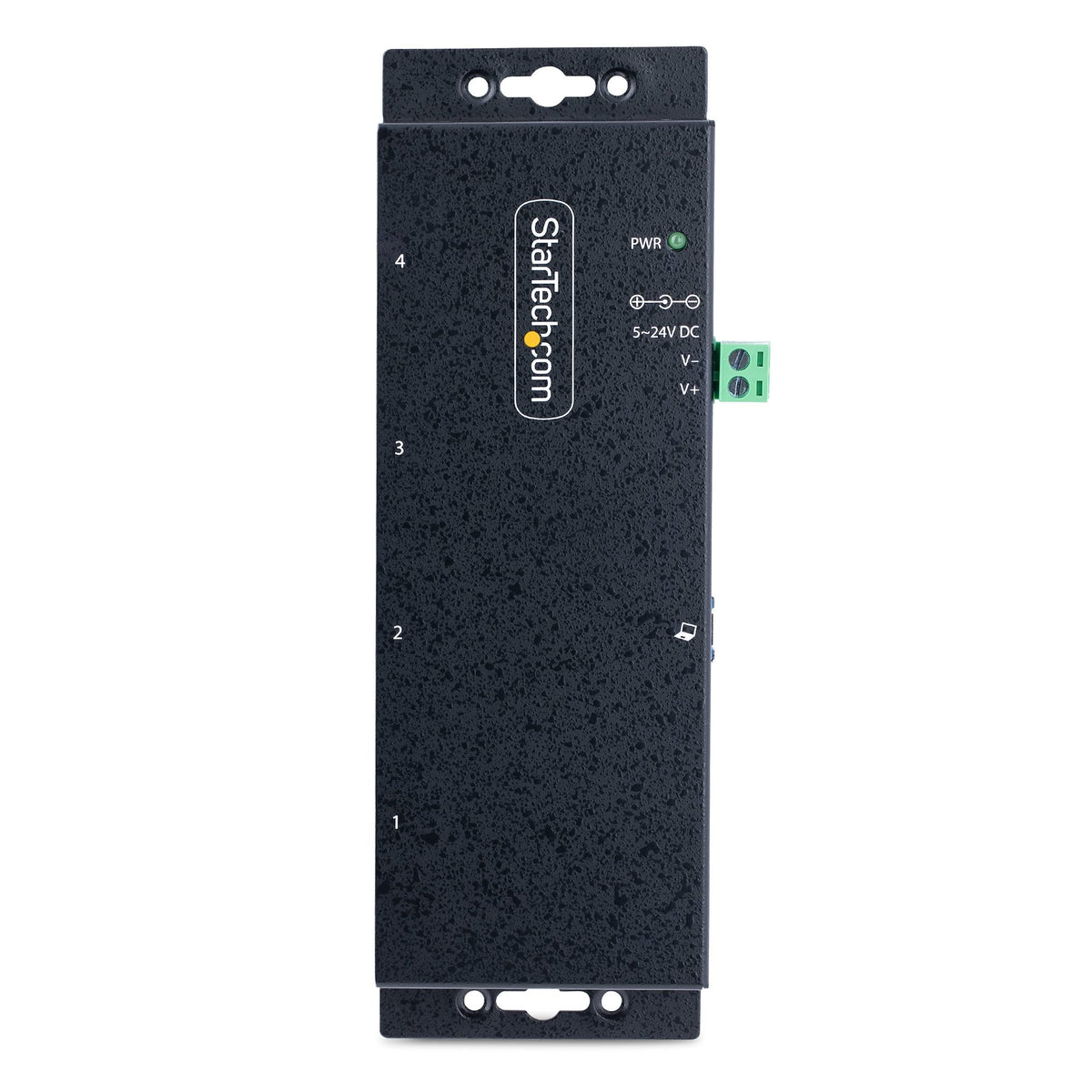Star Tech 4-Port Industrial USB 3.0 5Gbps Hub, Rugged USB Hub with ESD Protection, DIN/Wall/Desk Mountable USB-A Hub, USB Expander w/Locking Ports, Heavy Duty - TAA