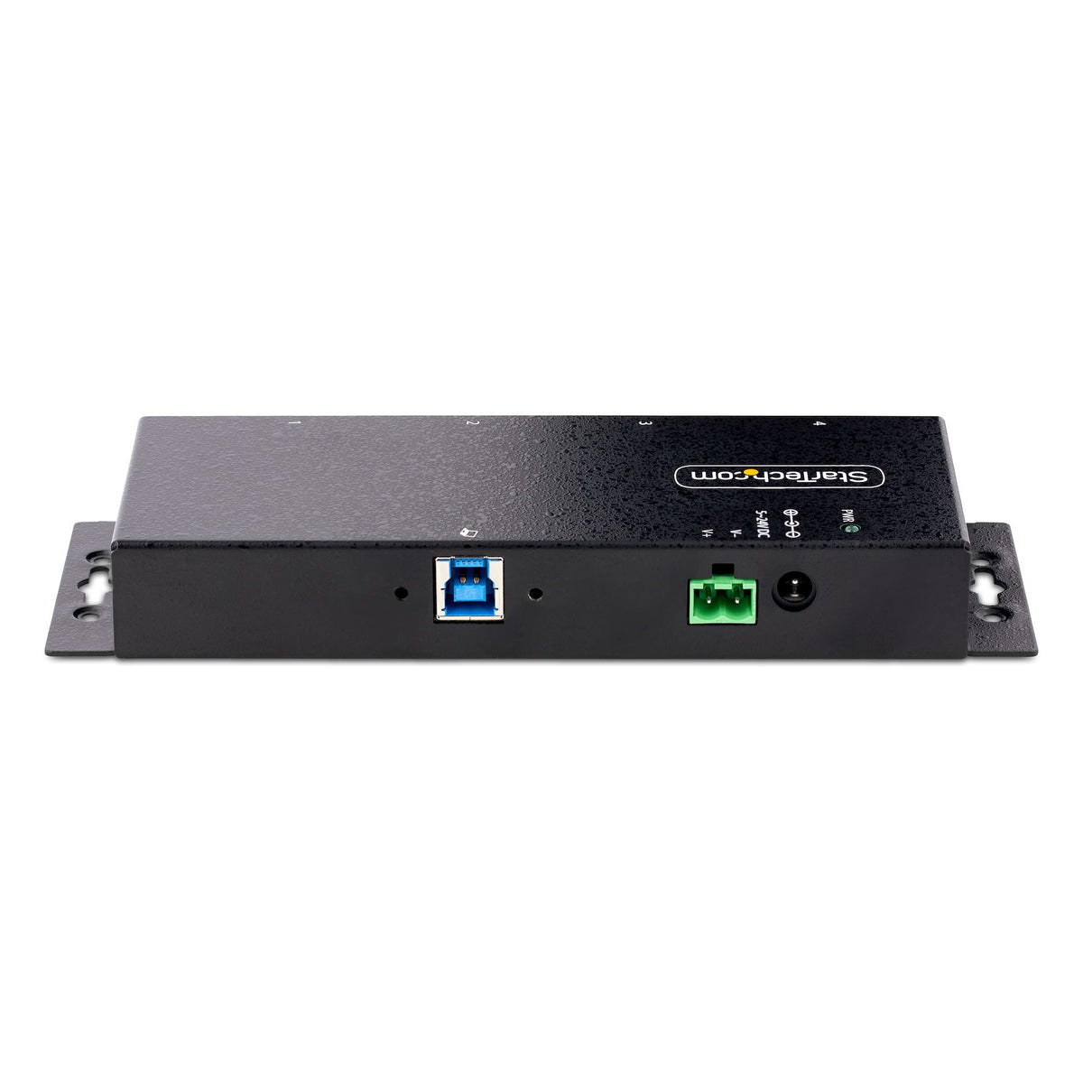 Star Tech 4-Port Industrial USB 3.0 5Gbps Hub, Rugged USB Hub with ESD Protection, DIN/Wall/Desk Mountable USB-A Hub, USB Expander w/Locking Ports, Heavy Duty - TAA