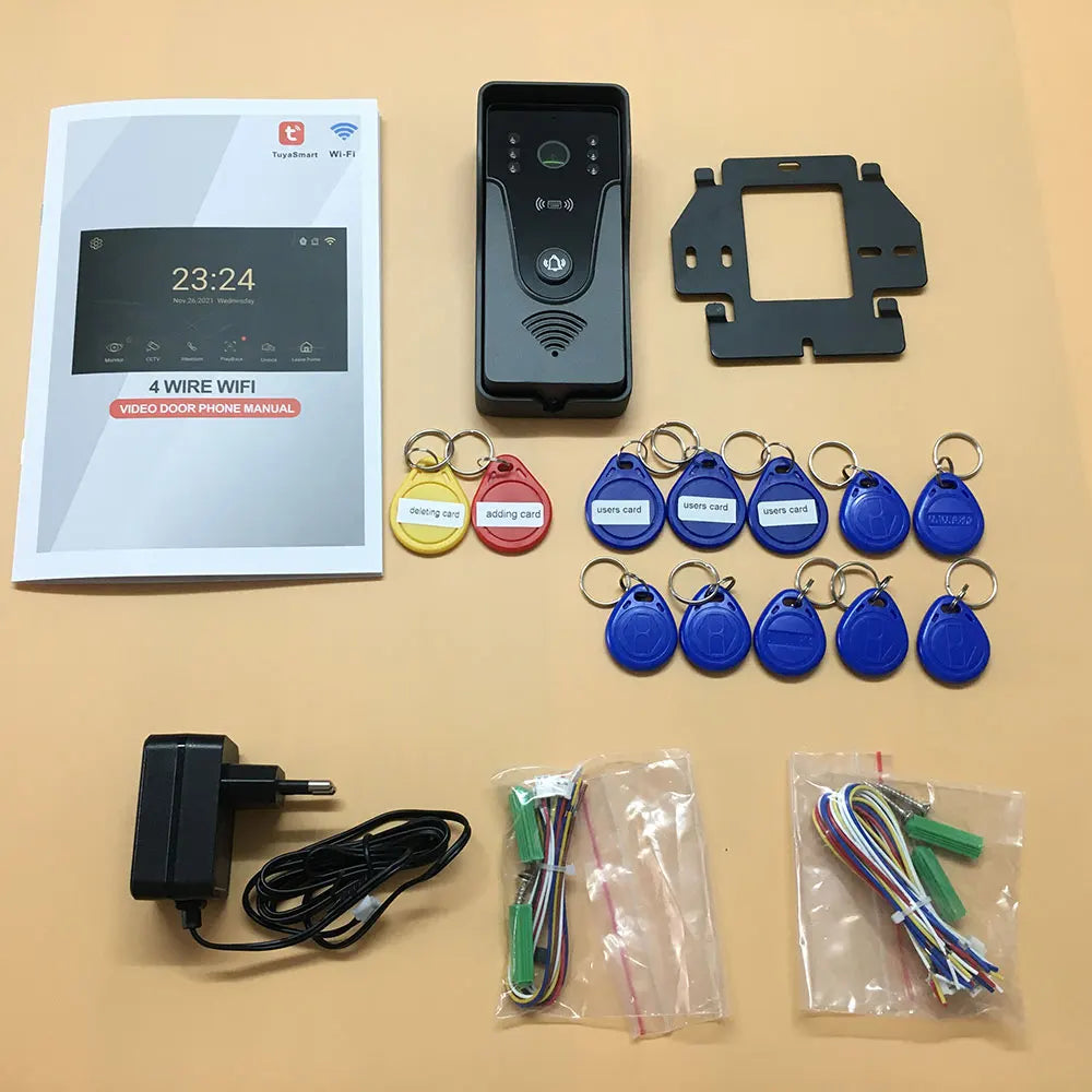 NNEOBA Wireless Smart Video Doorbell with Touch Screen-3