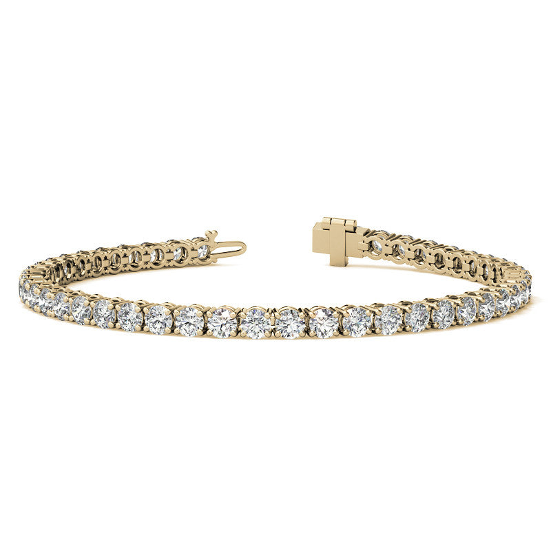 6.5 CTW Lab Grown Diamond (G/VS) Tennis Bracelet in Choice of 14k White or Yellow Gold - AGI Certified-4