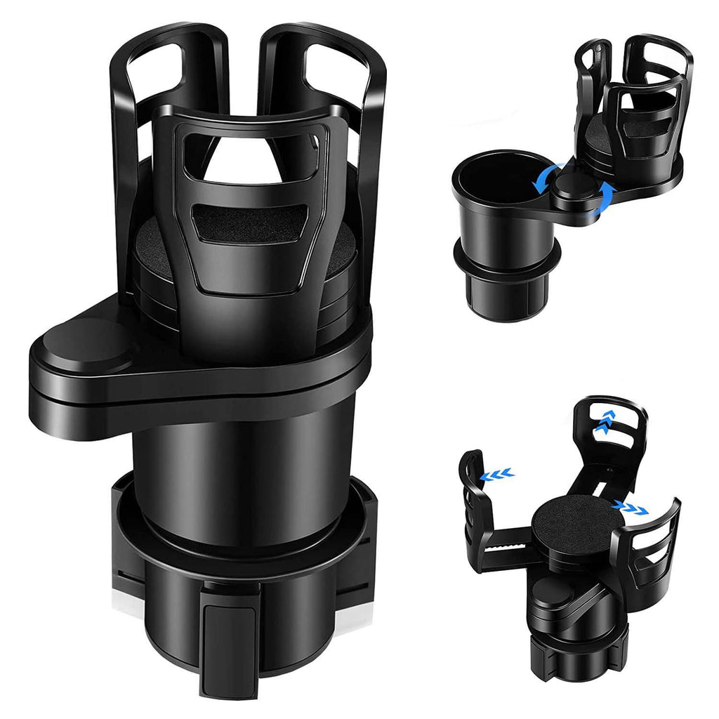Car Cup Holder Splitter with Rotating Function