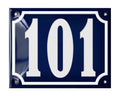 Blue Enamel House Number 101-150 In Stock-0