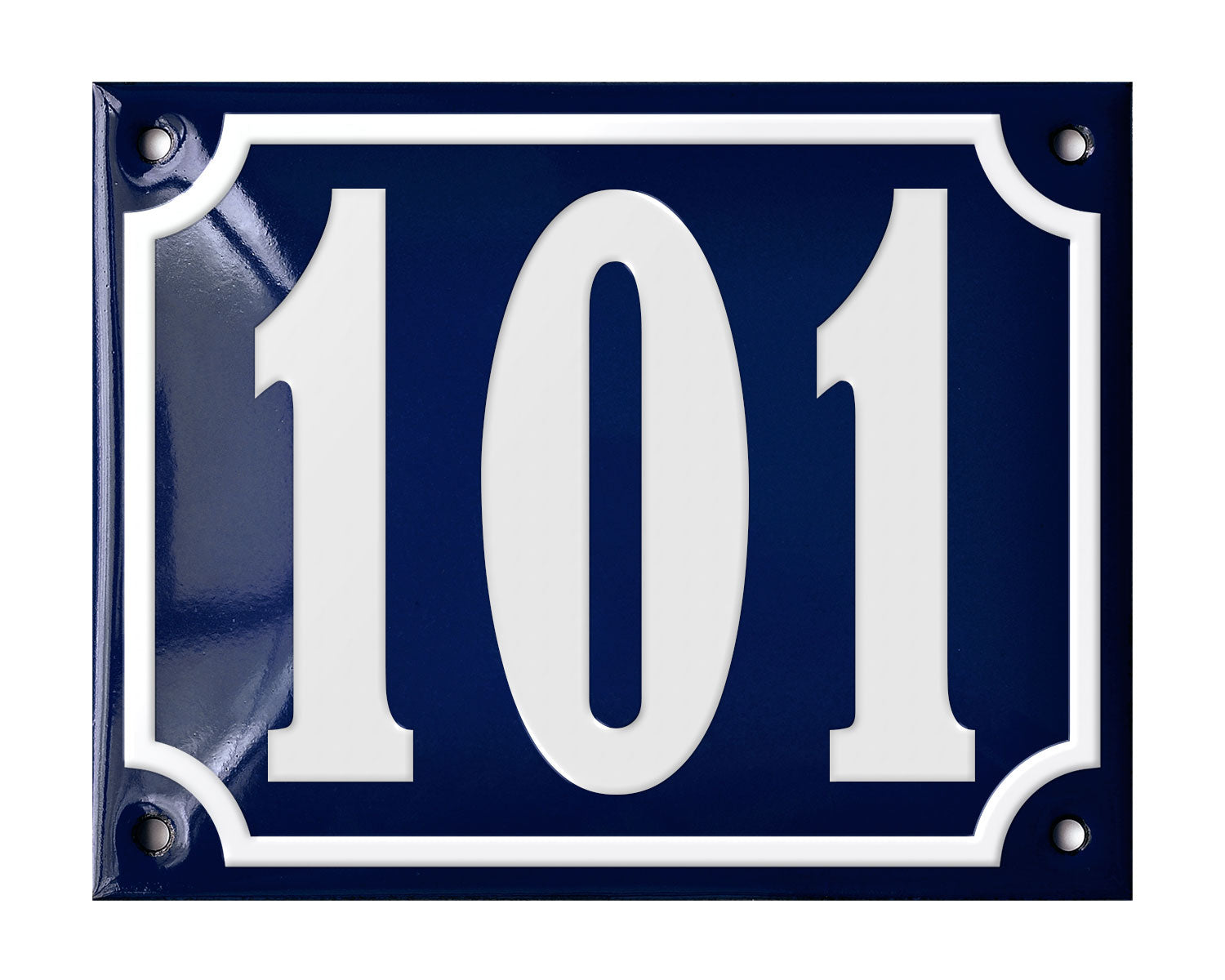 Blue Enamel House Number 101-150 In Stock-0