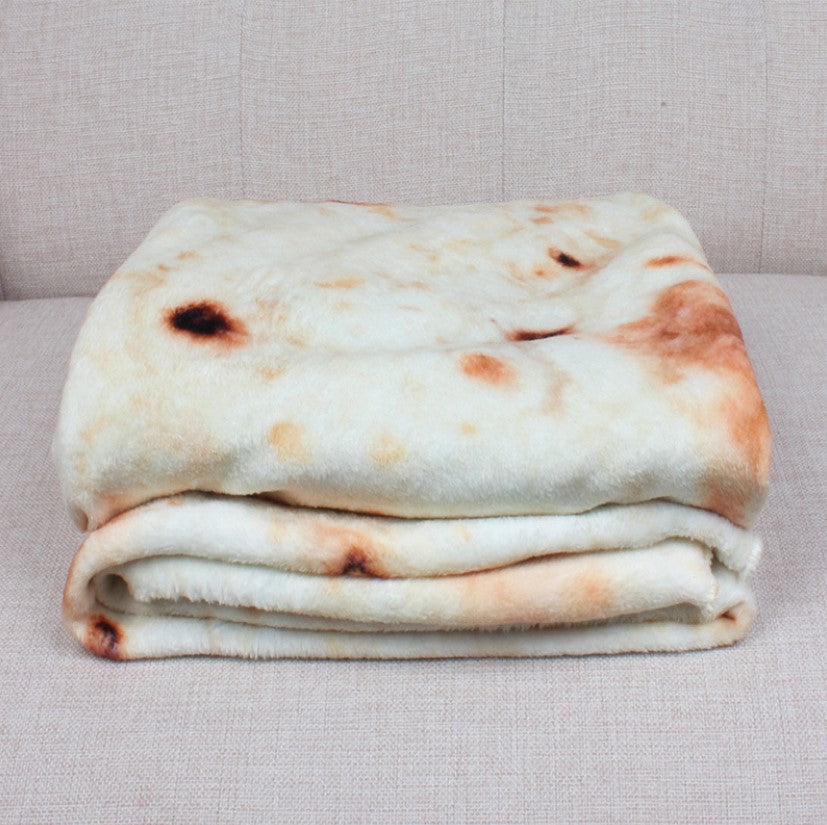 Mexican Burrito Blanket, Round Plush Throw Blanket