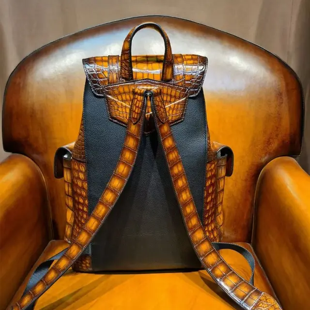 DON JOHN Crocodile Backpacks Unisex-4